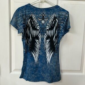 Bejeweled wing tshirt
